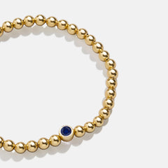 18K Gold Birthstone Pisa Bracelet - Sapphire