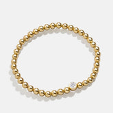 18K Gold Birthstone Pisa Bracelet - Crystal