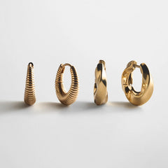 Beverly Waterproof Earring Set - Gold