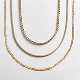 Anita Waterproof Necklace Set - Gold/Pavé