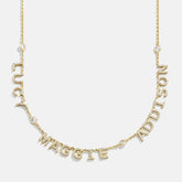 14K Gold Custom Multi Name Necklace - 3 Names