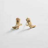14K Gold Just For Fun Earrings - Cowboy Boot