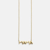 14K Gold Custom Nameplate Necklace - Organic