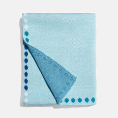 Baby Steps Kids' Custom Blanket - Light Blue/Navy