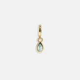Birthstone Cluster Charm - Aquamarine