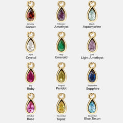 Birthstone Cluster Charm - Amethyst