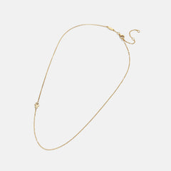 18K Gold Asymmetrical Hamsa Necklace - Hamsa