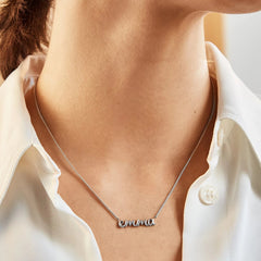 14K Gold Custom Nameplate Necklace - 3D Script