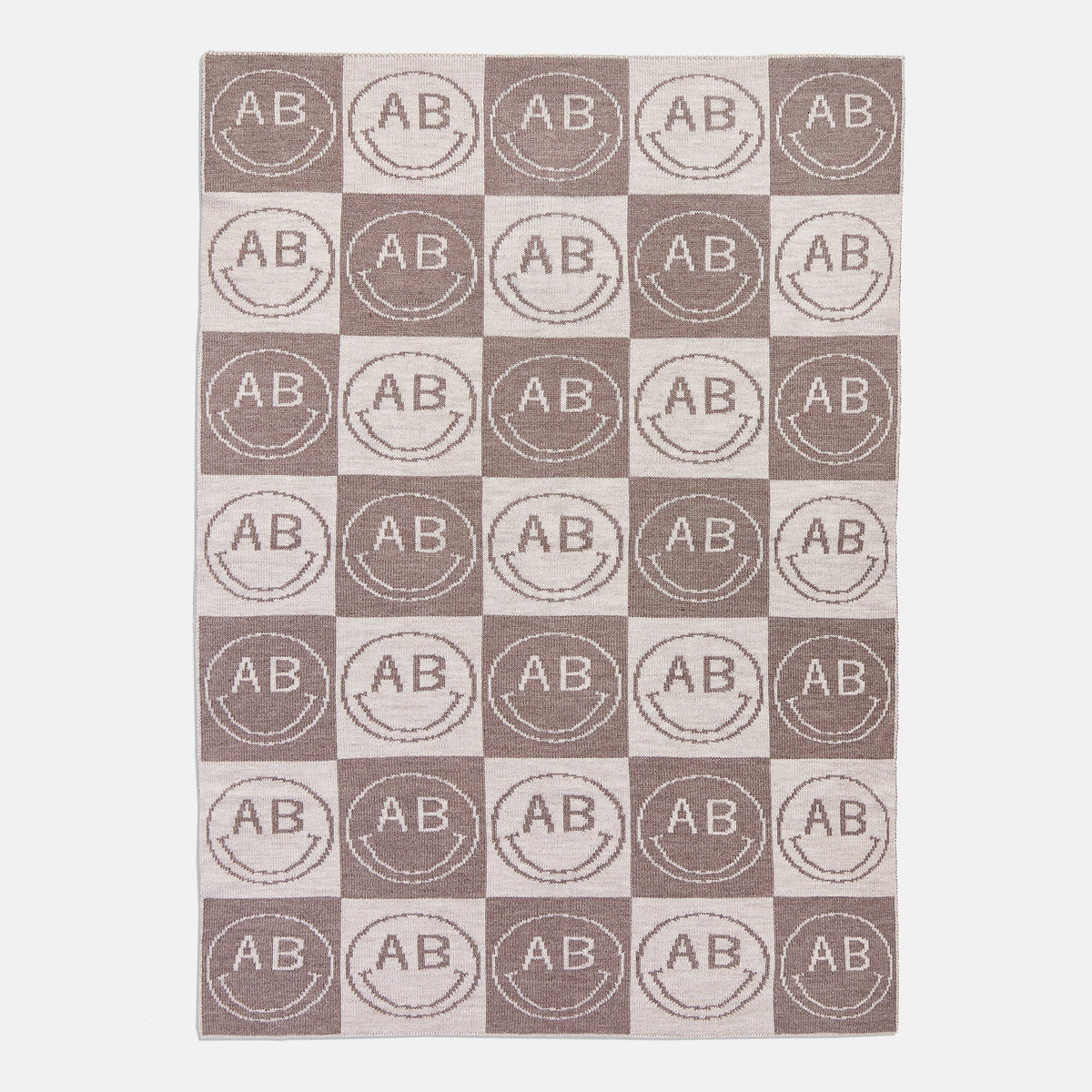 All Smiles Custom Blanket - Tan/Brown