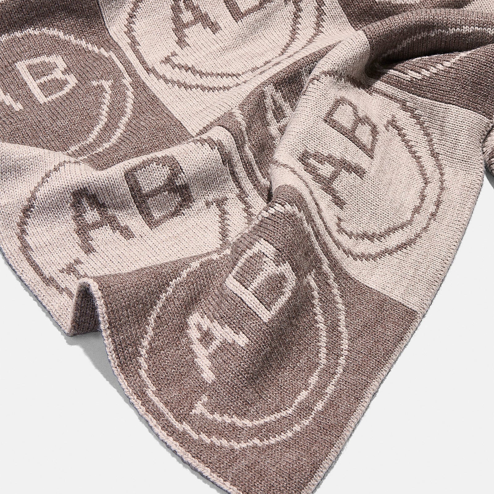 All Smiles Custom Blanket - Tan/Brown