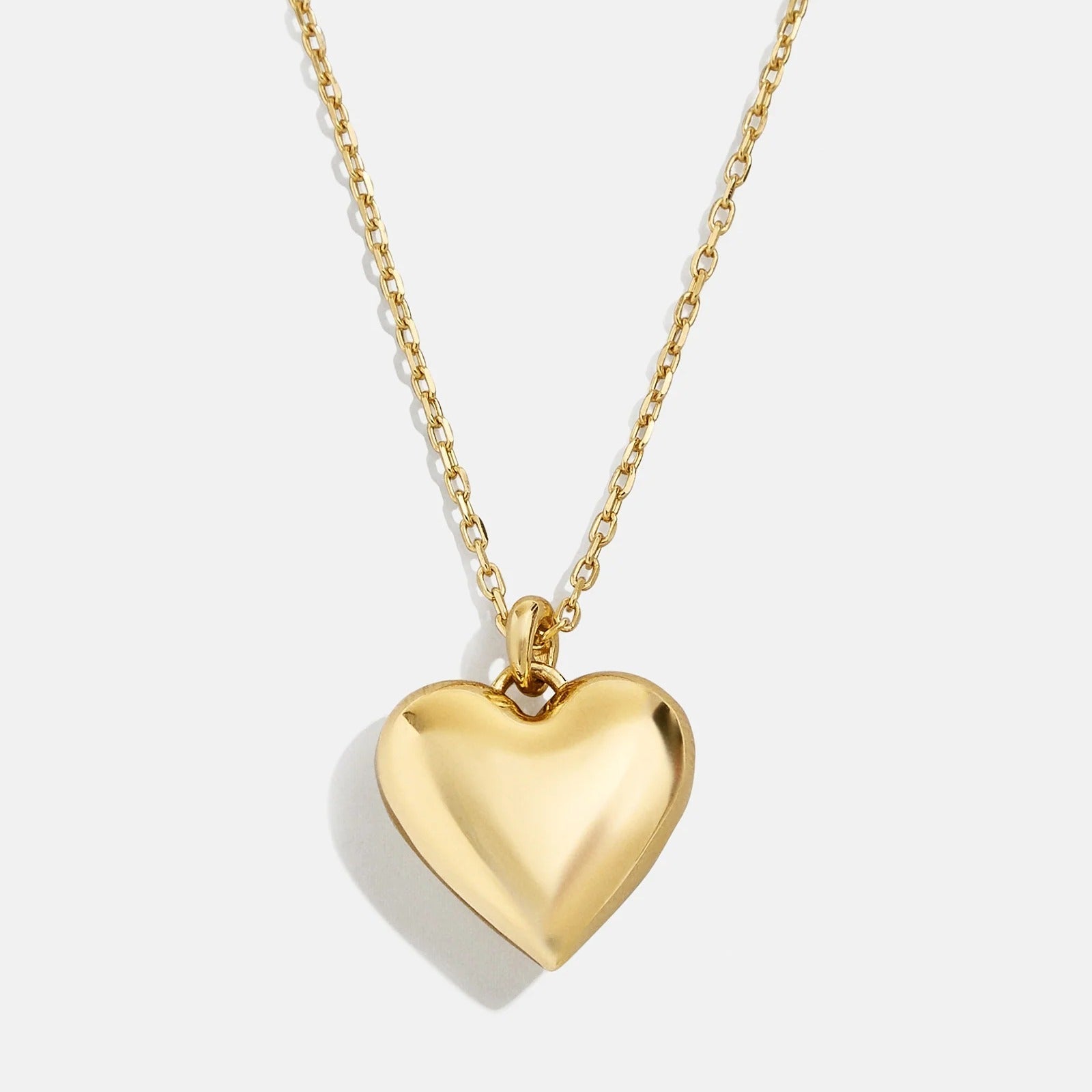 14K Gold Custom Bubble Heart Necklace - 14K Gold