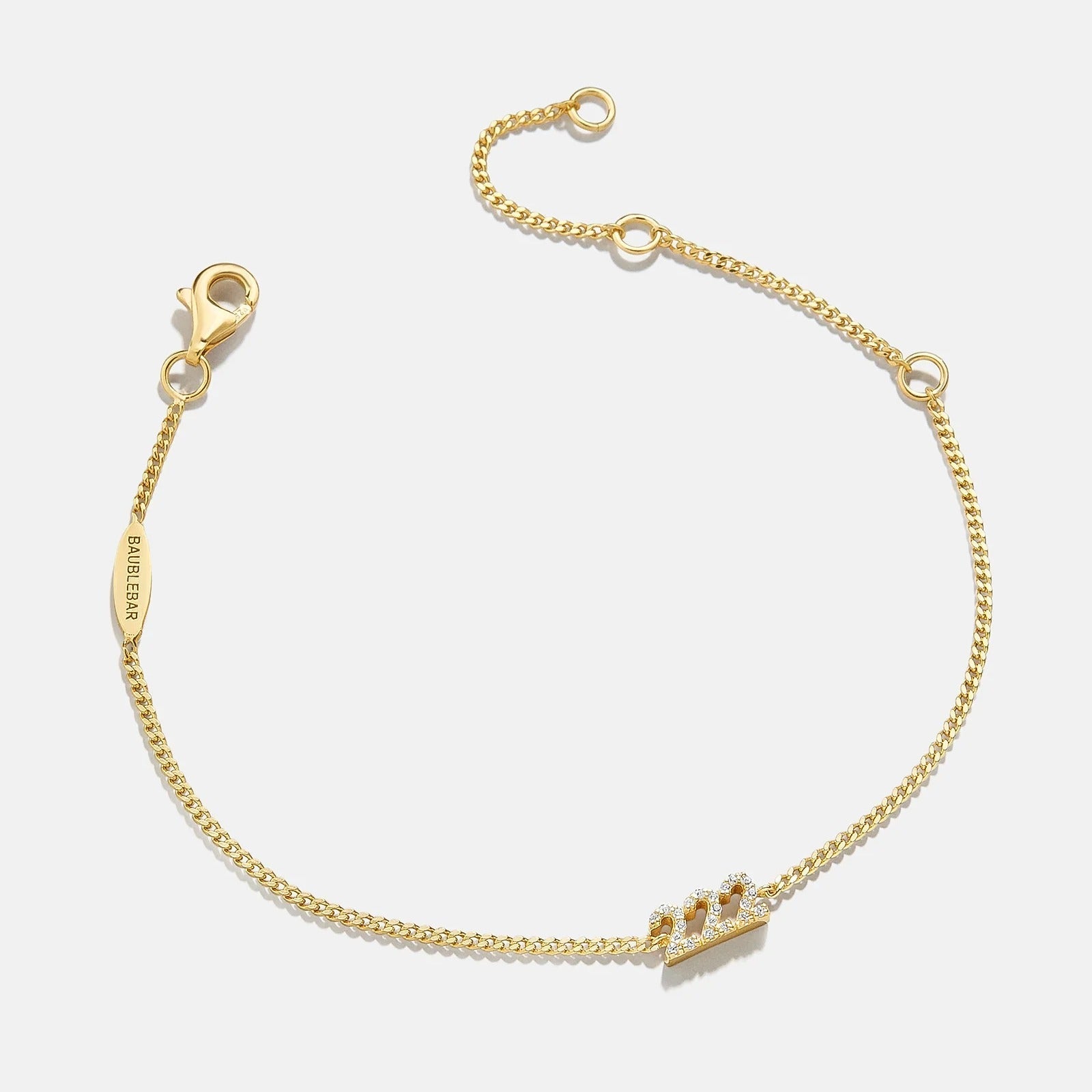 14K Gold Custom Angel Number Bracelet