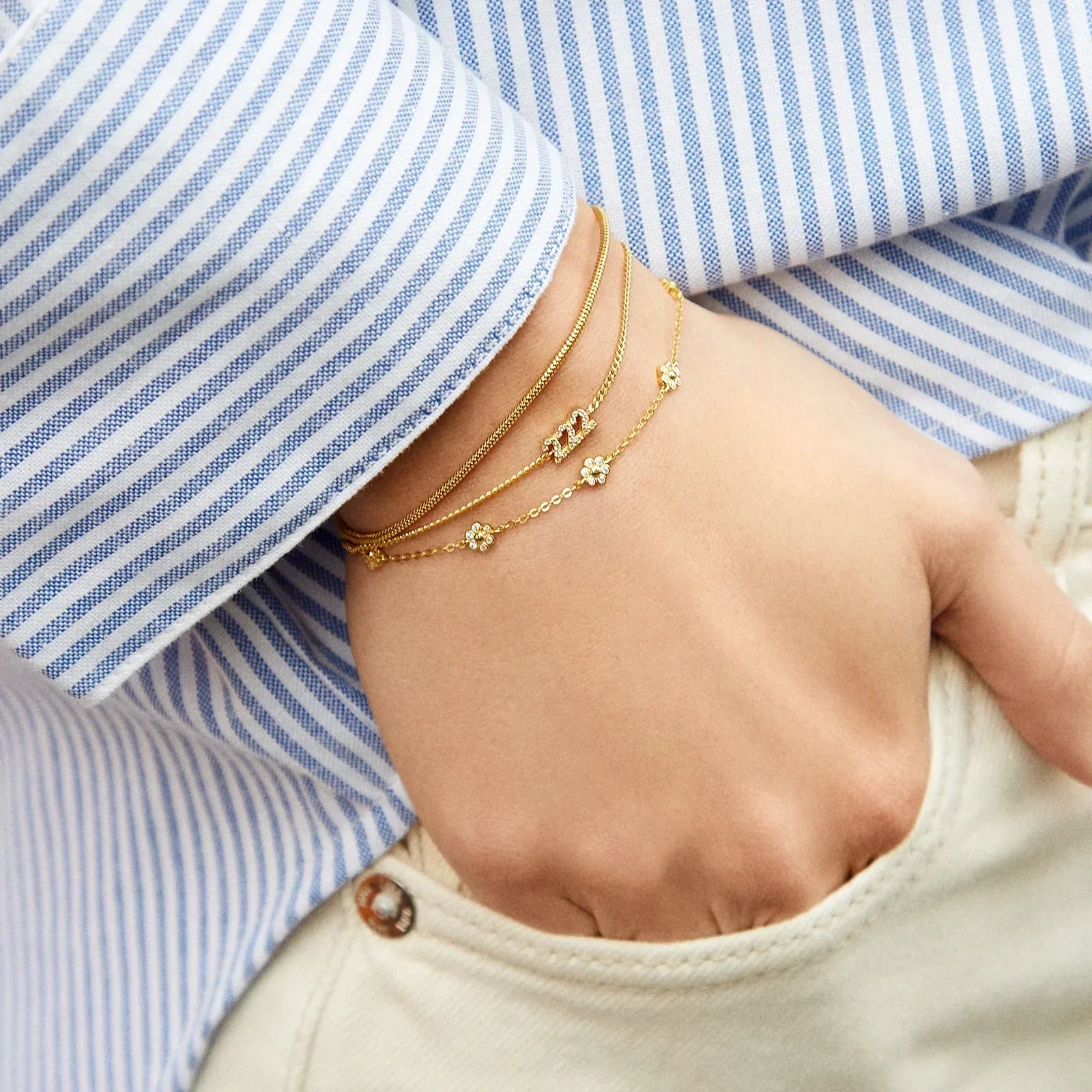 14K Gold Custom Angel Number Bracelet