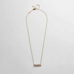 14K Gold Custom Nameplate Necklace - Mini Script