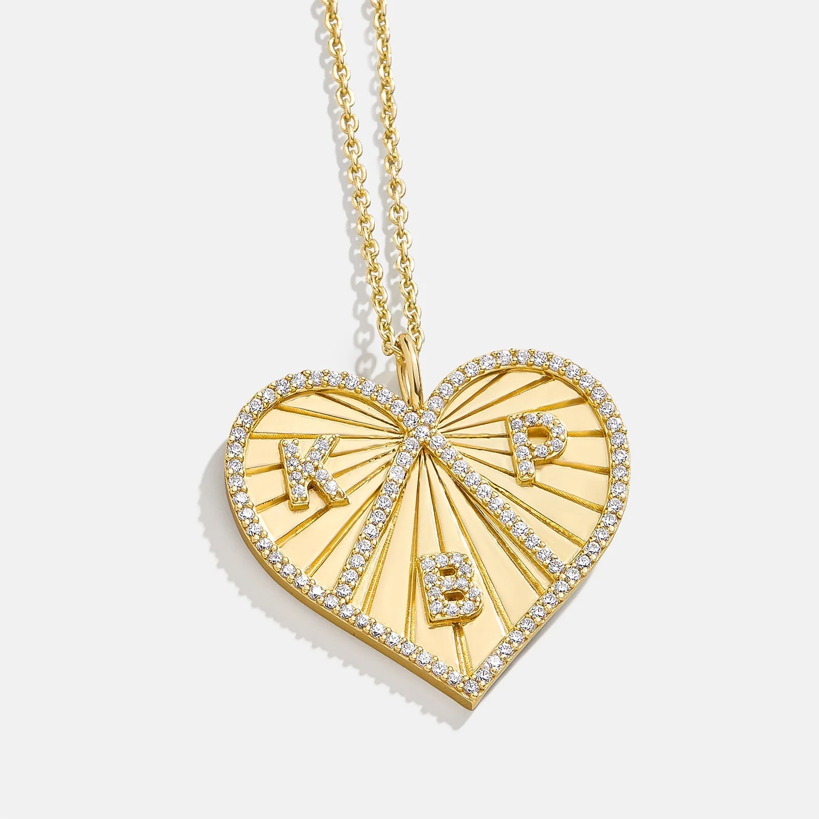 14K Gold Custom Heart Necklace