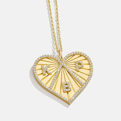 14K Gold Custom Heart Necklace
