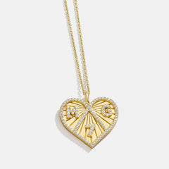 14K Gold Custom Heart Necklace
