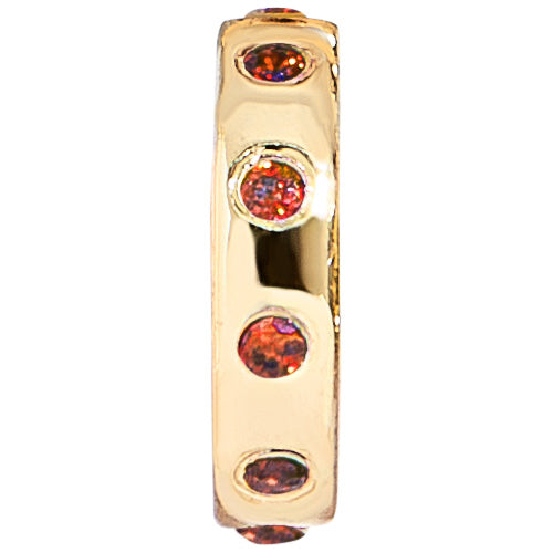 14K Gold Birthstone Charm Beads - Garnet