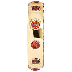 14K Gold Birthstone Charm Beads - Garnet