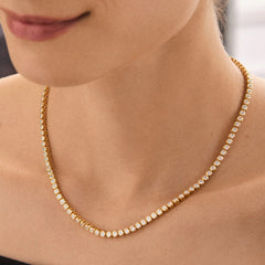 Amalie Bezel Tennis Necklace