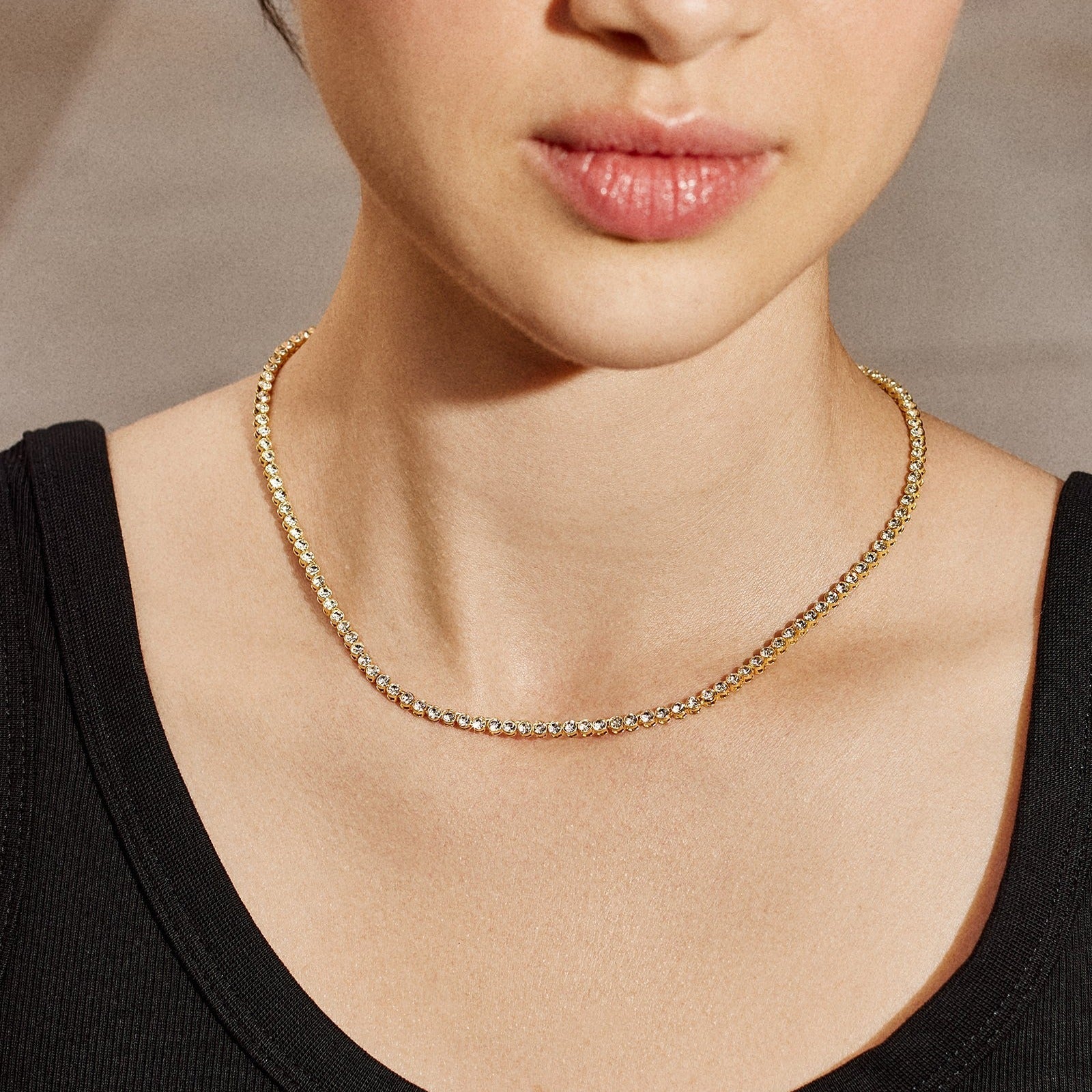 Amalie Bezel Tennis Necklace