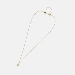 18K Gold Motif Necklace - Hamsa