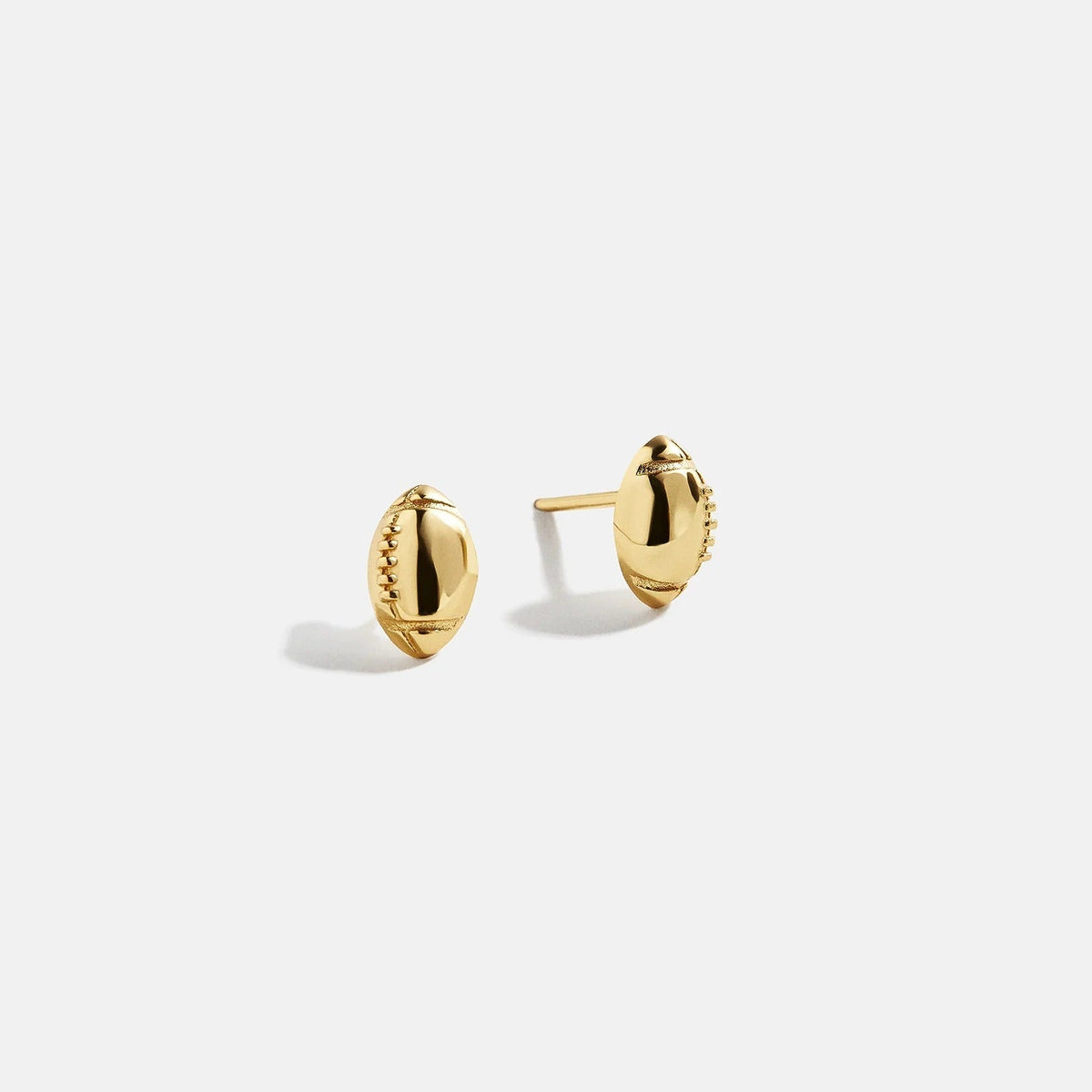 18K Gold Sports Delicate Stud - Football