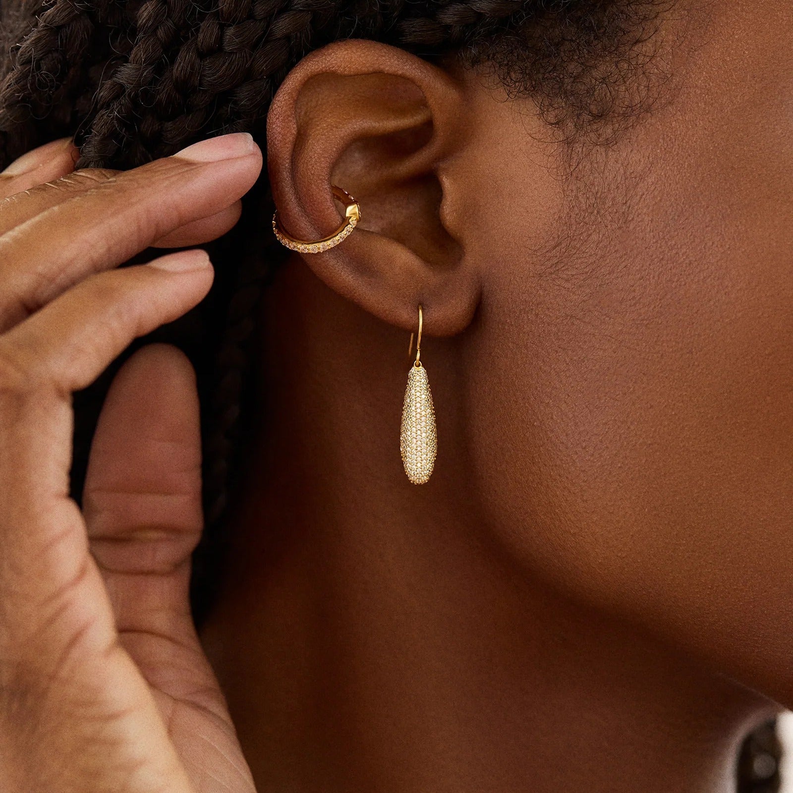 18K Gold Ashley Earrings - Large