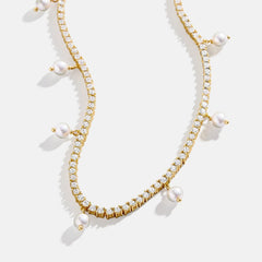 18K Gold Alice Necklace - Gold/Pavé