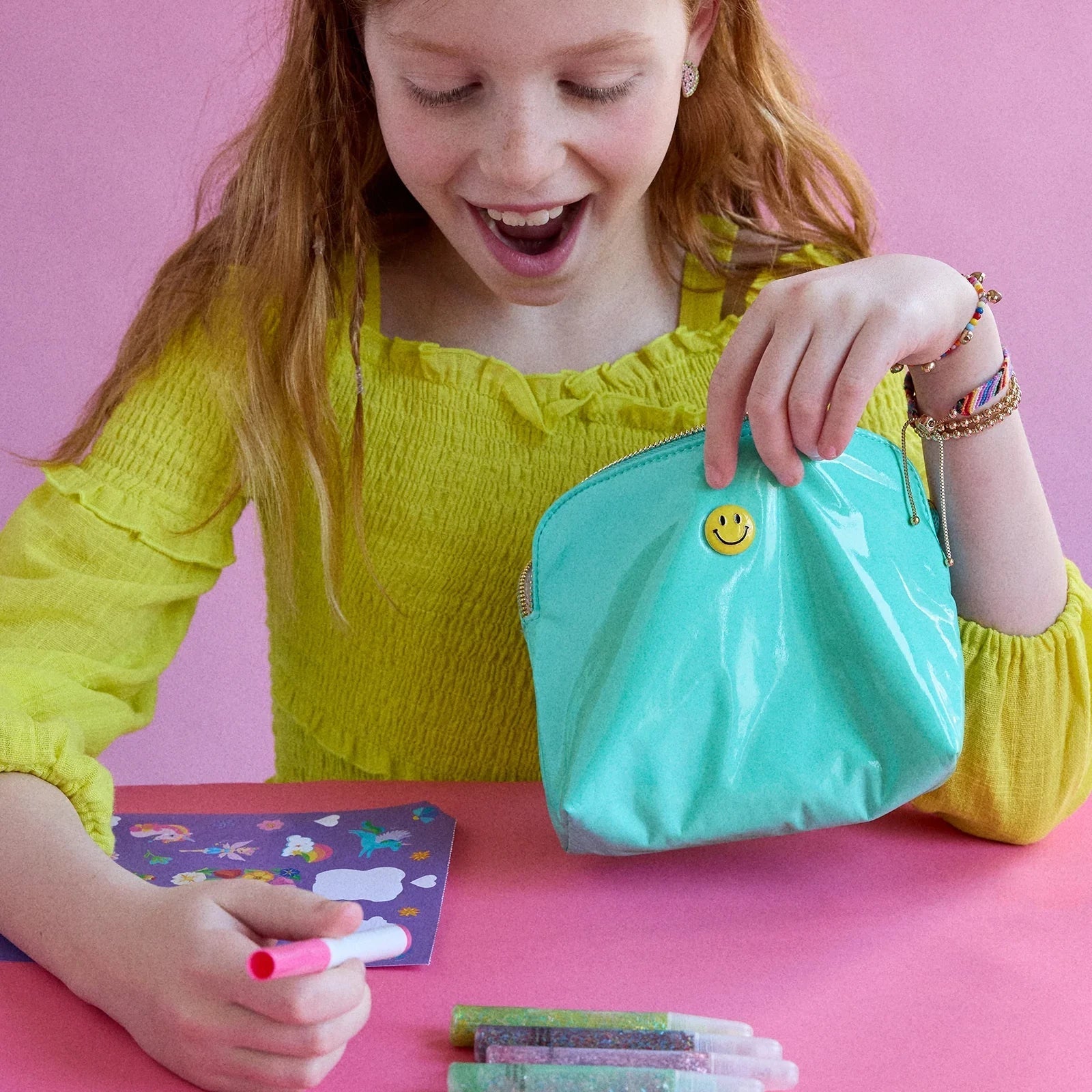 All Smiles Kids' Jewelry Storage Pouch - Smiley