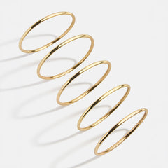Alexia Bangle Bracelet Set - Gold