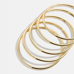Alexia Bangle Bracelet Set - Gold