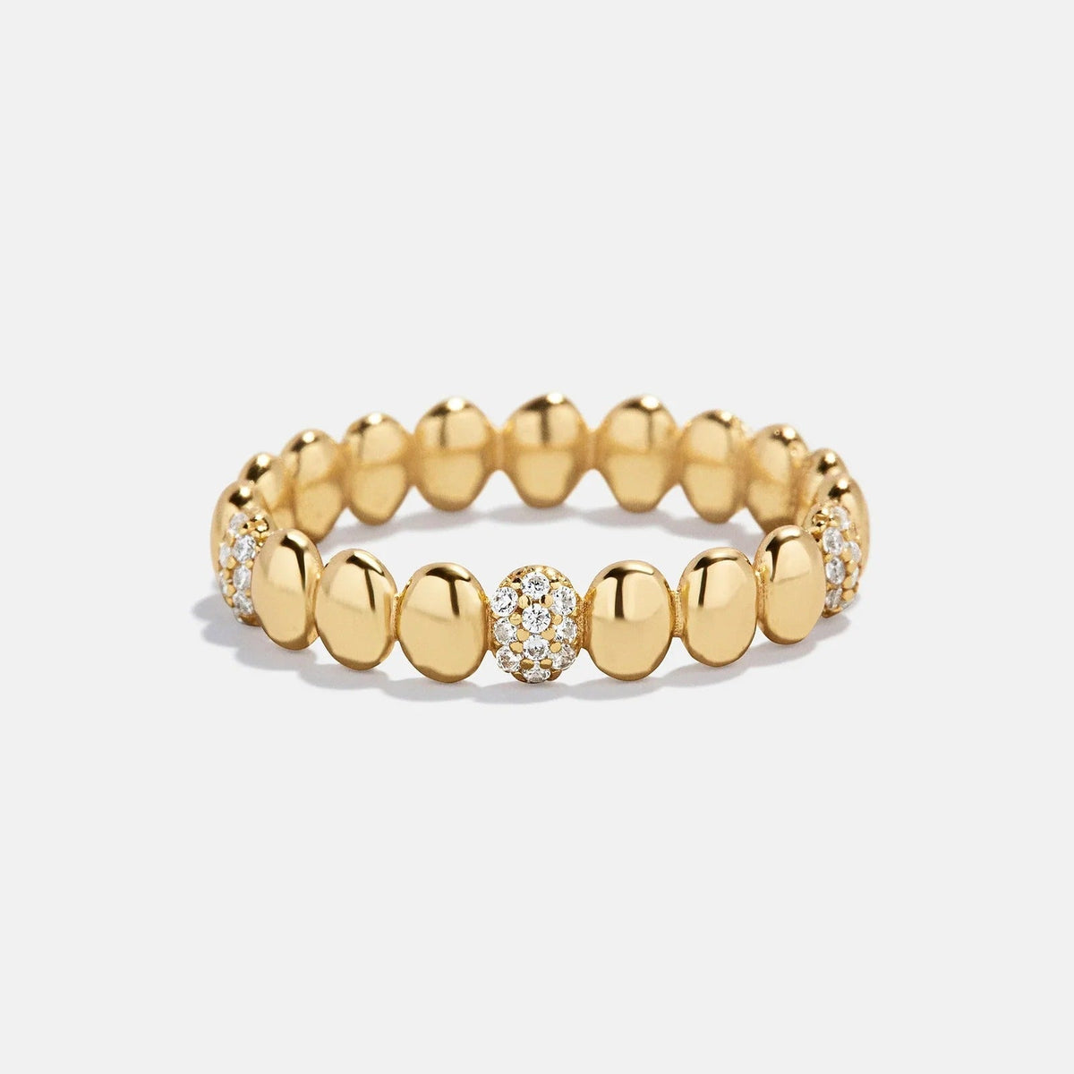 Alyssa 18K Gold Ring - Gold/Pavé