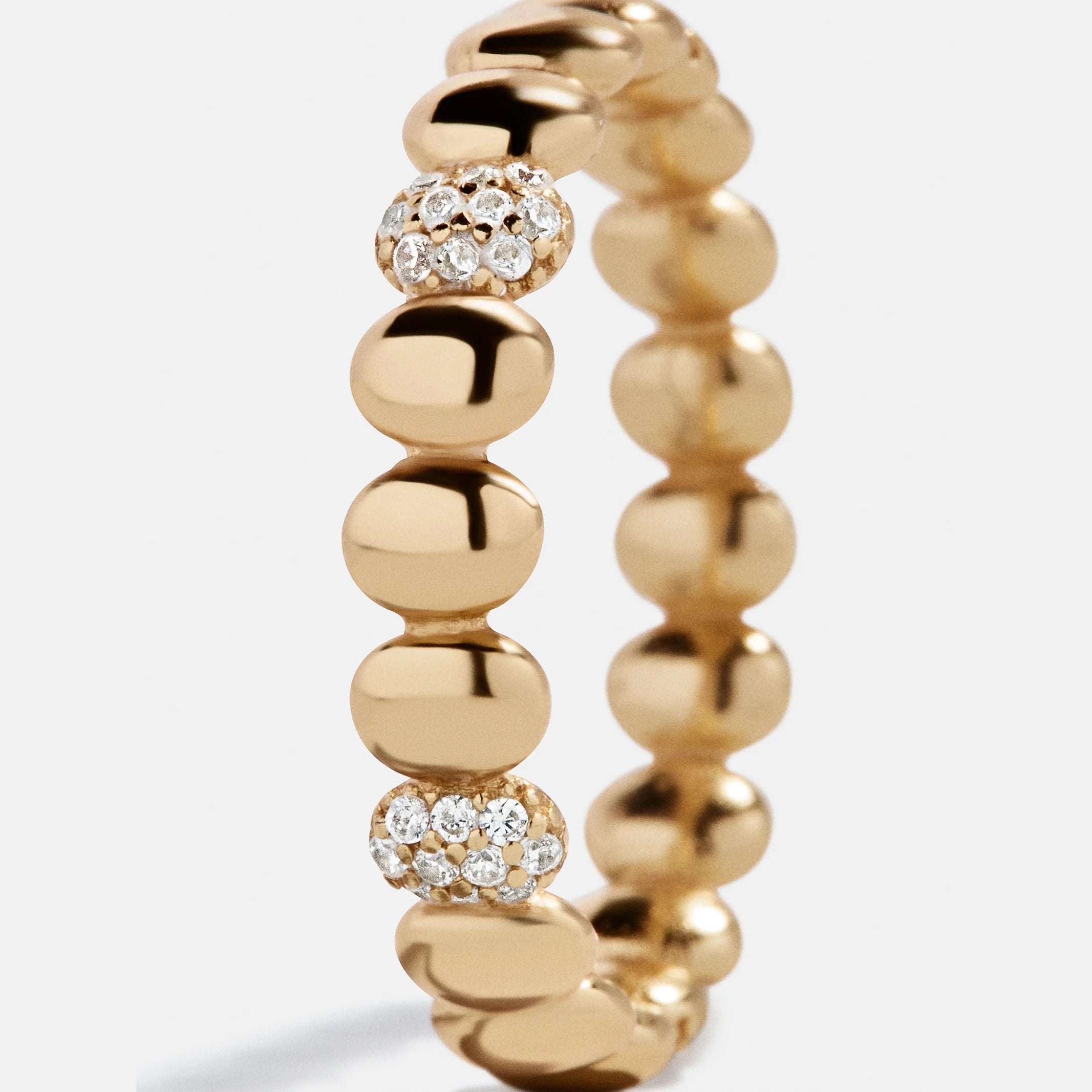 Alyssa 18K Gold Ring - Gold/Pavé