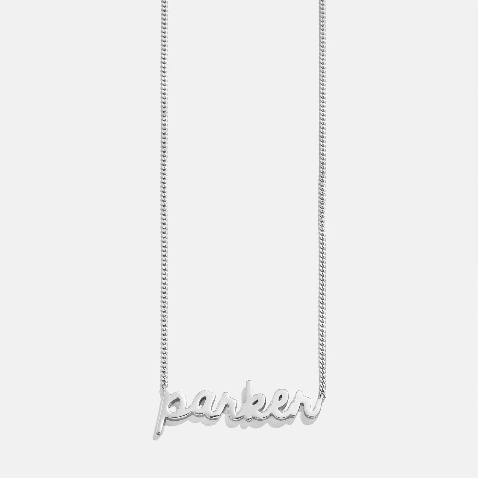 14K Gold Custom Nameplate Necklace - Script