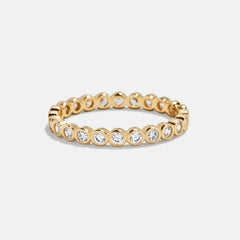 Amalie 18K Gold Ring - Gold/Pavé