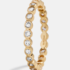 Amalie 18K Gold Ring - Gold/Pavé