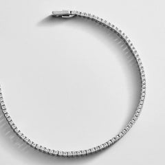 Billie Sterling Silver Tennis Bracelet  - Sterling Silver