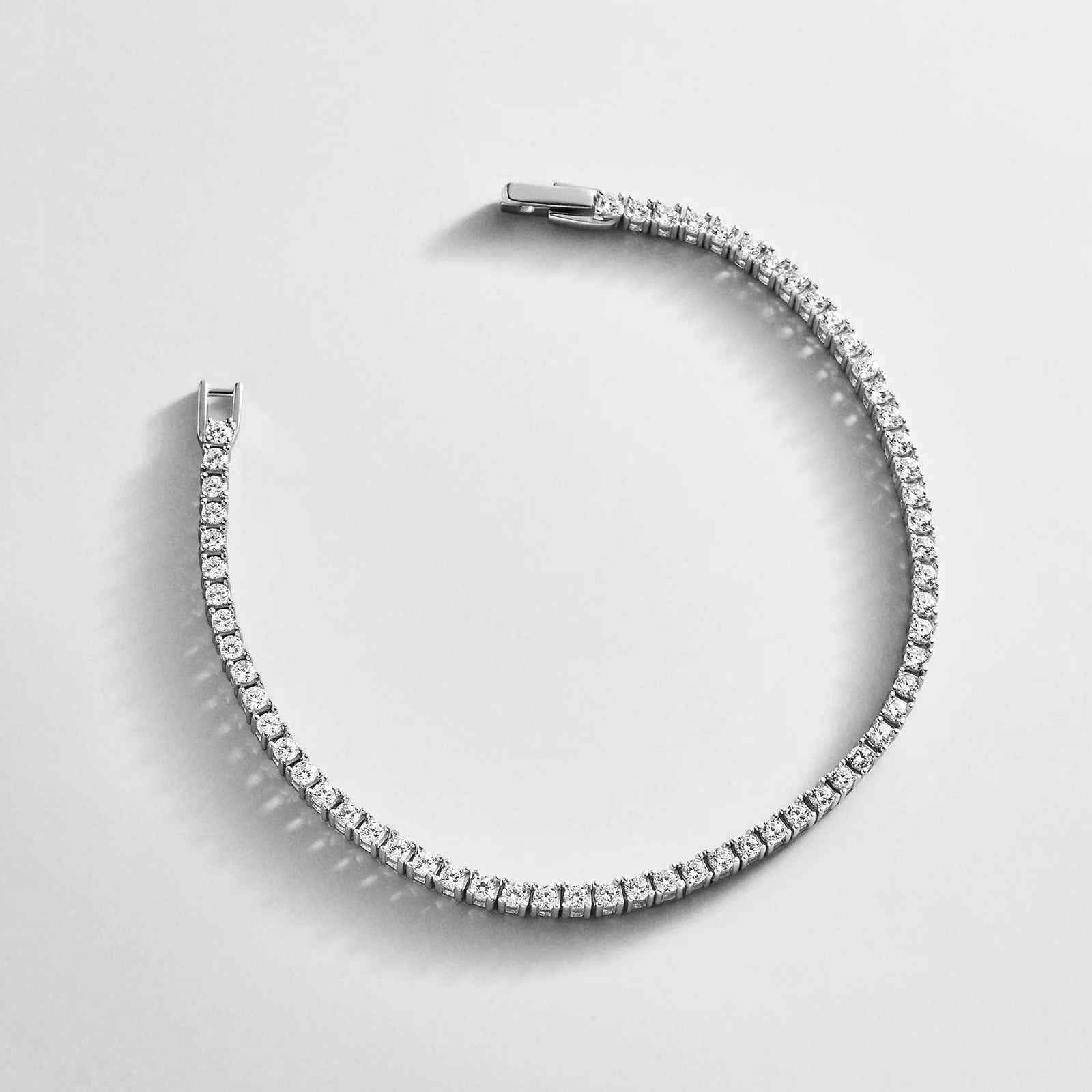 Billie Sterling Silver Tennis Bracelet  - Sterling Silver