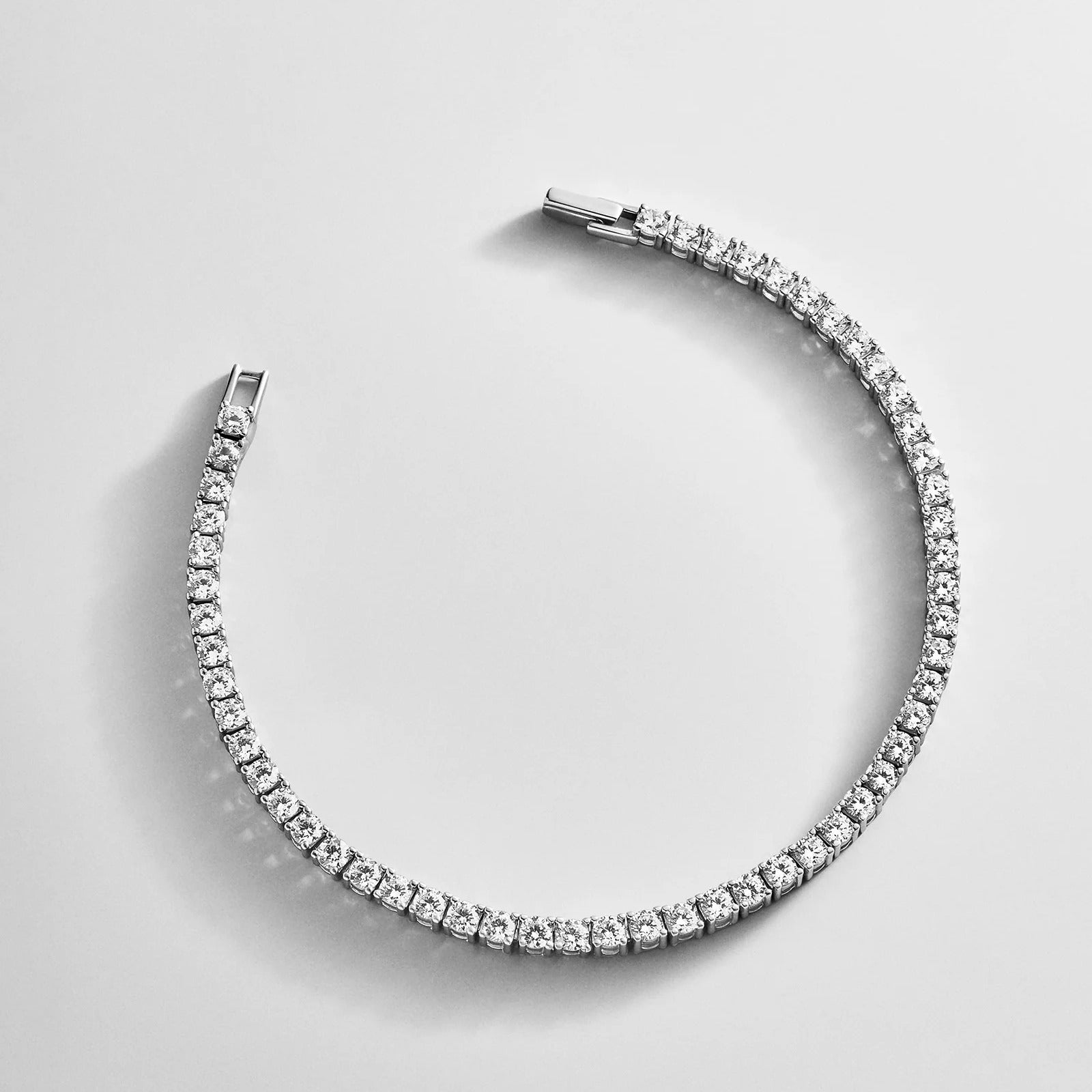 Billie Sterling Silver Tennis Bracelet  - Sterling Silver