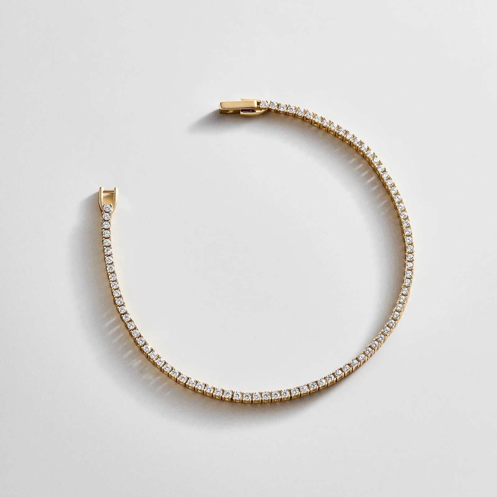 Billie 18K Gold Tennis Bracelet  - 18K Gold Plated Sterling Silver