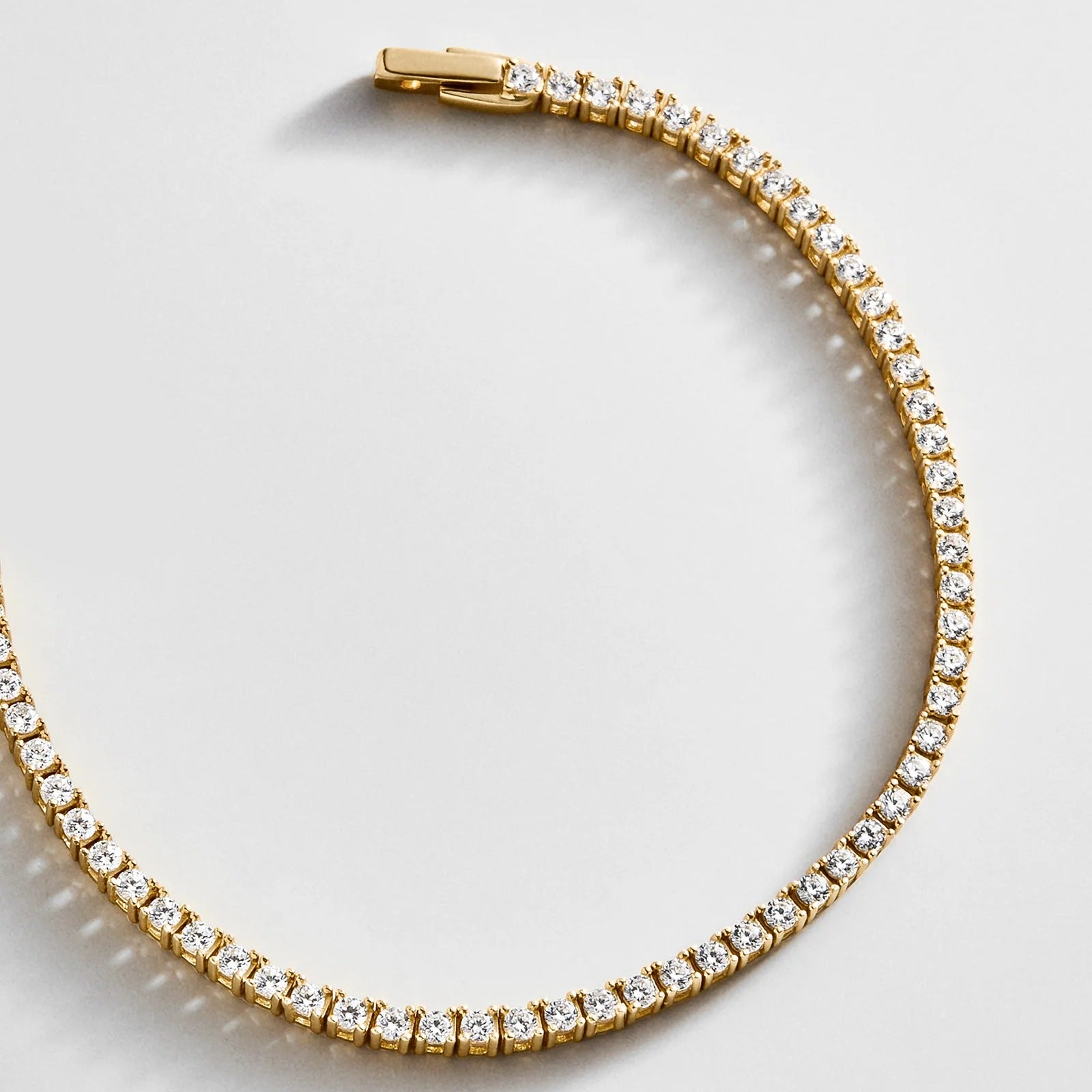 Billie 18K Gold Tennis Bracelet  - 18K Gold Plated Sterling Silver