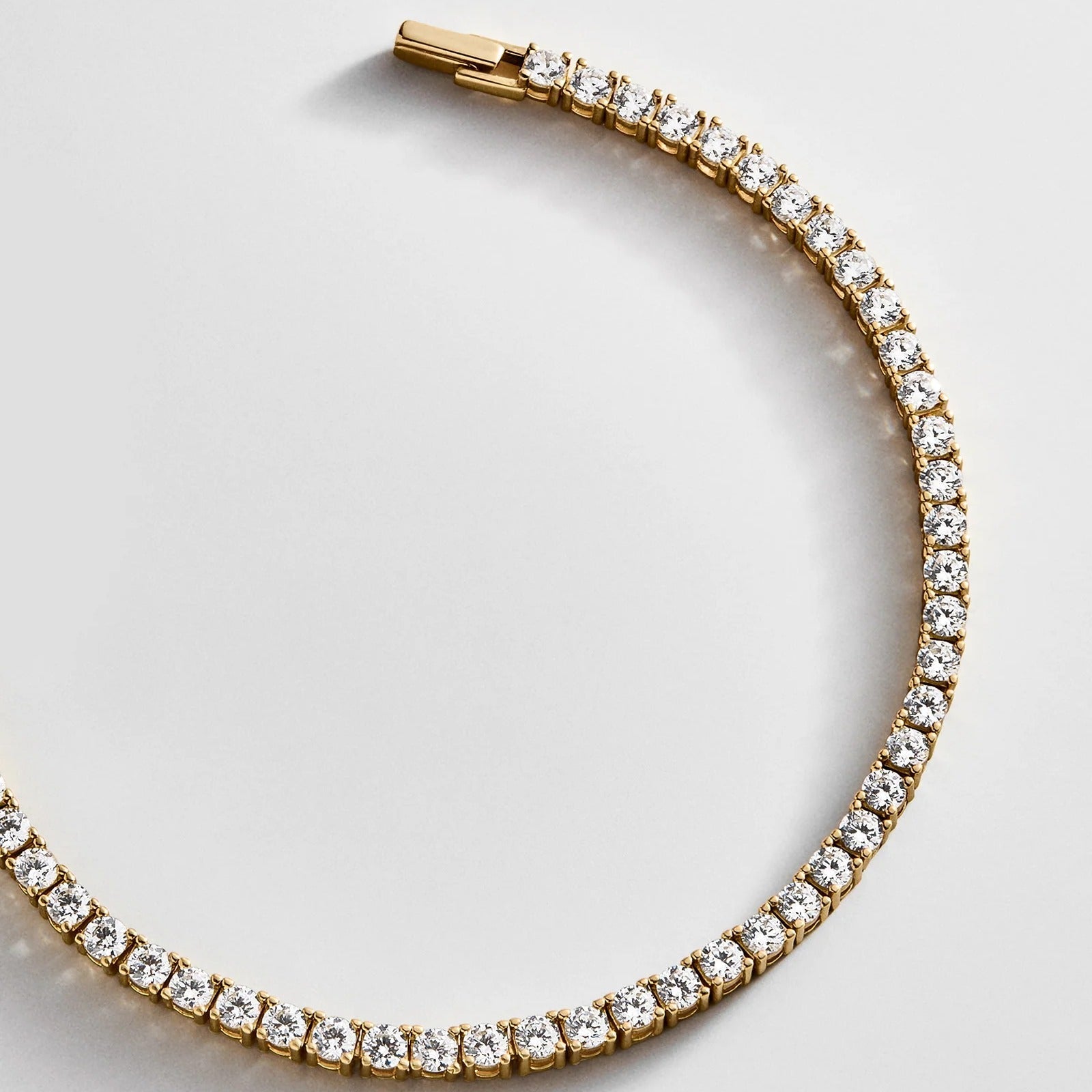Billie 18K Gold Tennis Bracelet  - 18K Gold Plated Sterling Silver