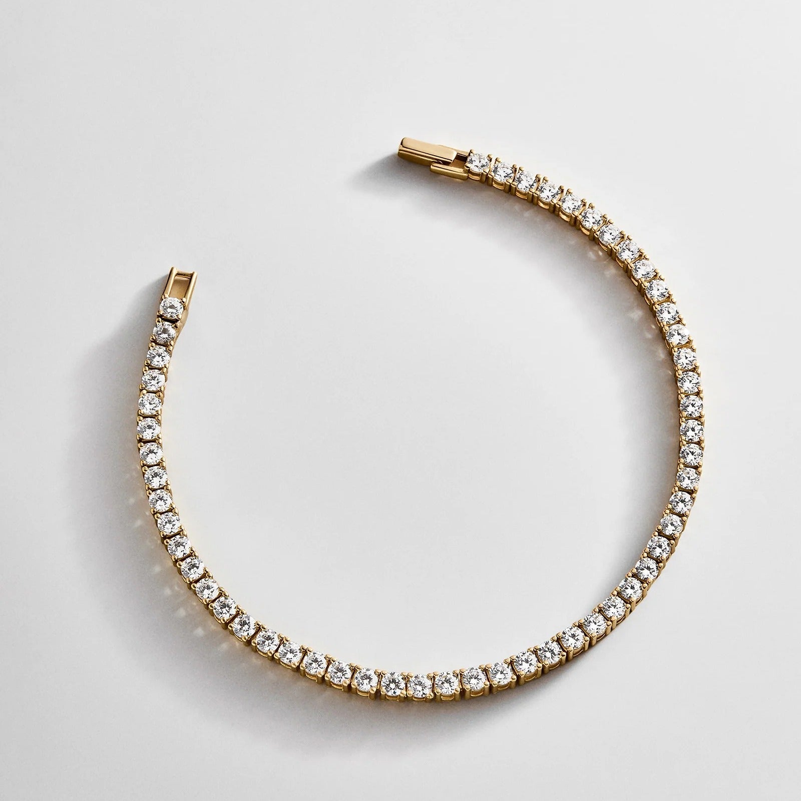 Billie 18K Gold Tennis Bracelet  - 18K Gold Plated Sterling Silver