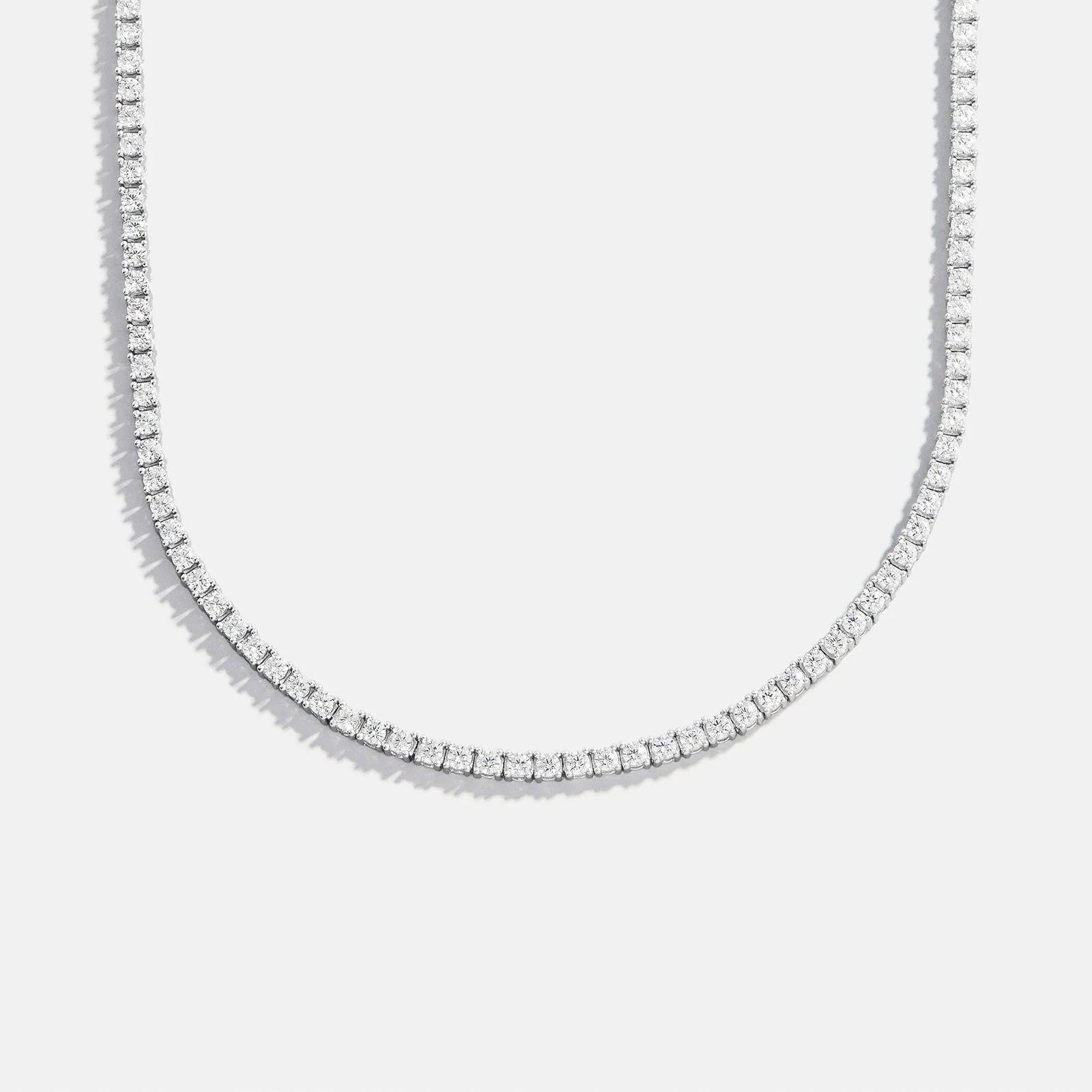 Billie Sterling Silver Tennis Necklace - Sterling Silver