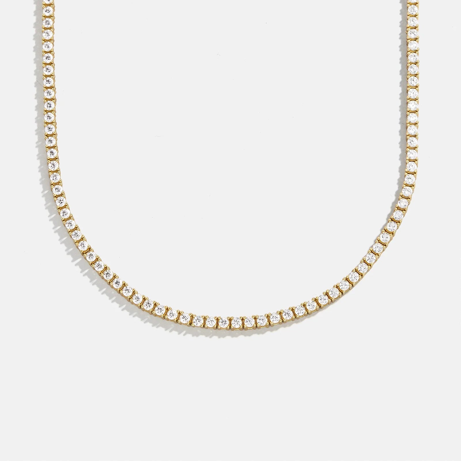 Billie 18K Gold Tennis Necklace - 18K Gold Plated Sterling Silver