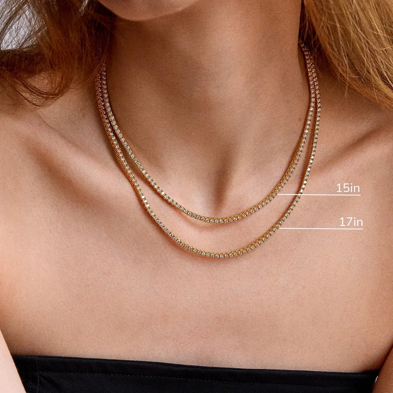 Billie Sterling Silver Tennis Necklace - Sterling Silver