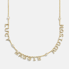 14K Gold Custom Multi Name Necklace - 3 Names