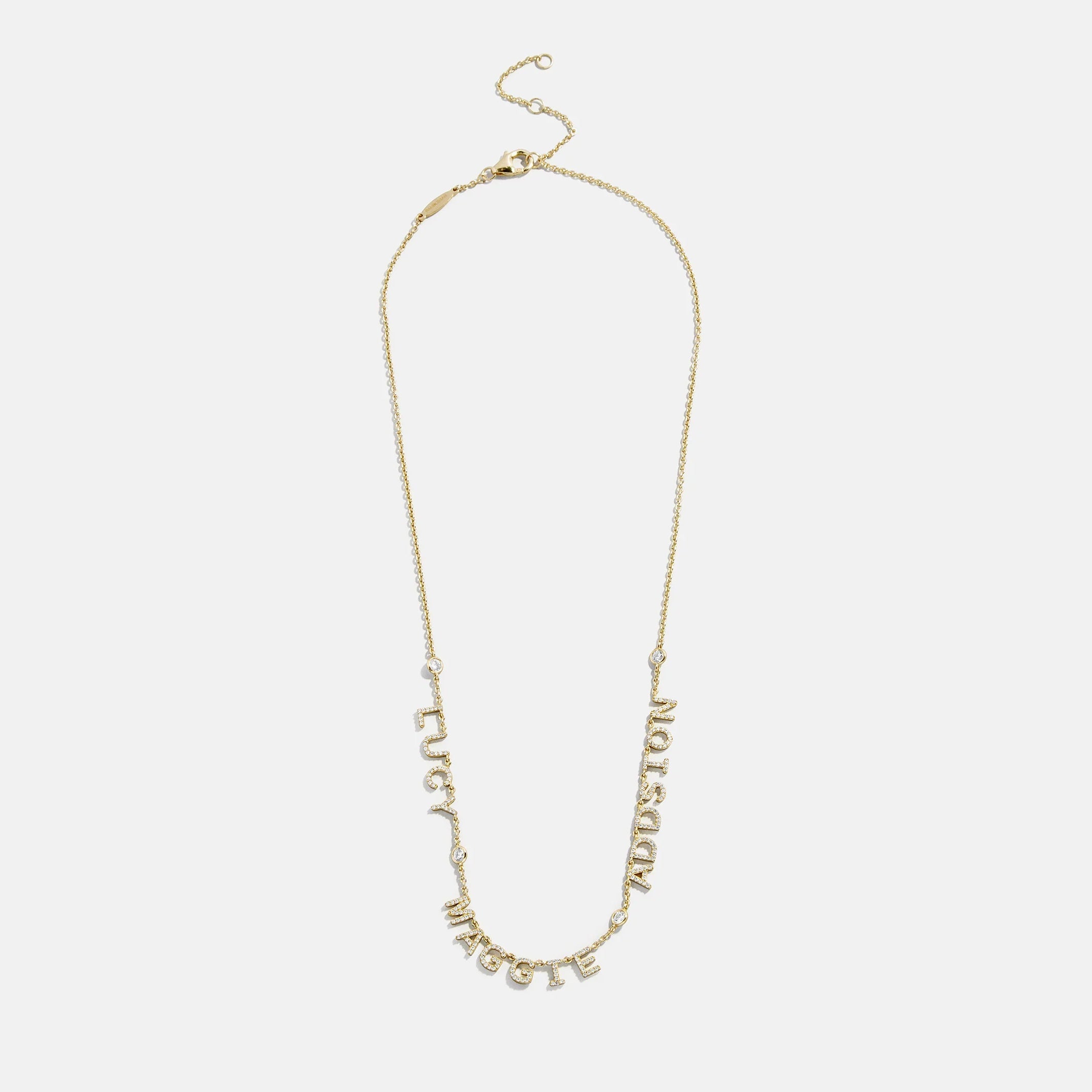 14K Gold Custom Multi Name Necklace - 2 Names