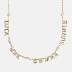 14K Gold Custom Multi Name Necklace - 4 Names